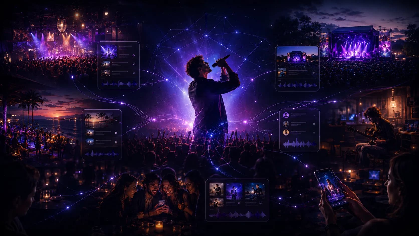 Music Kite live music ecosystem connecting artists, venues, festivals and fans